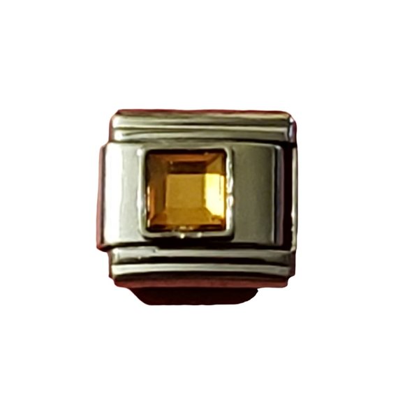 November Square 9mm charm for Italian Charm Bracelet, Unisex - Picture 1 of 1